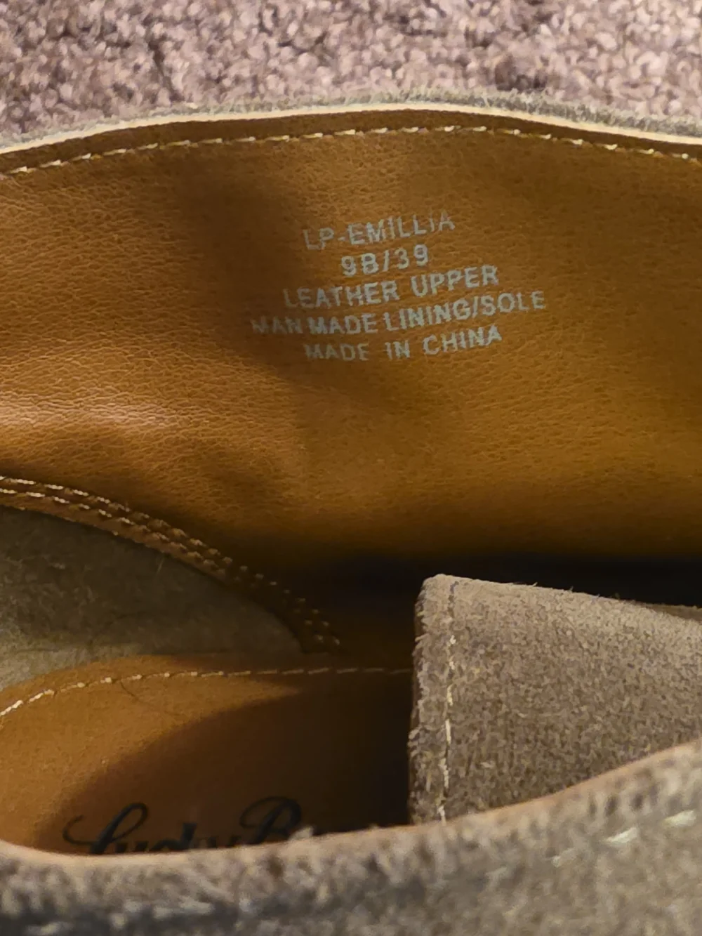 Lucky Brand Brown Suede Lace-Up Shoe